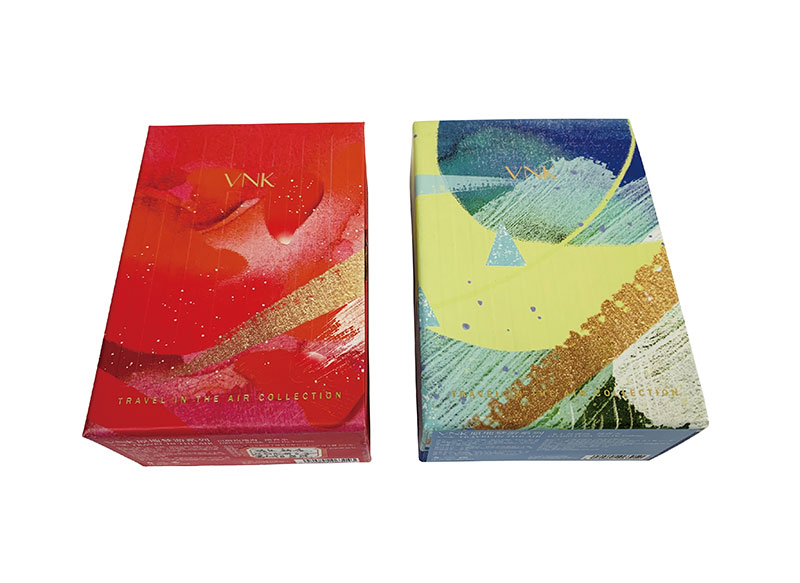 VNK化妆品烫金凹凸抽屉盒