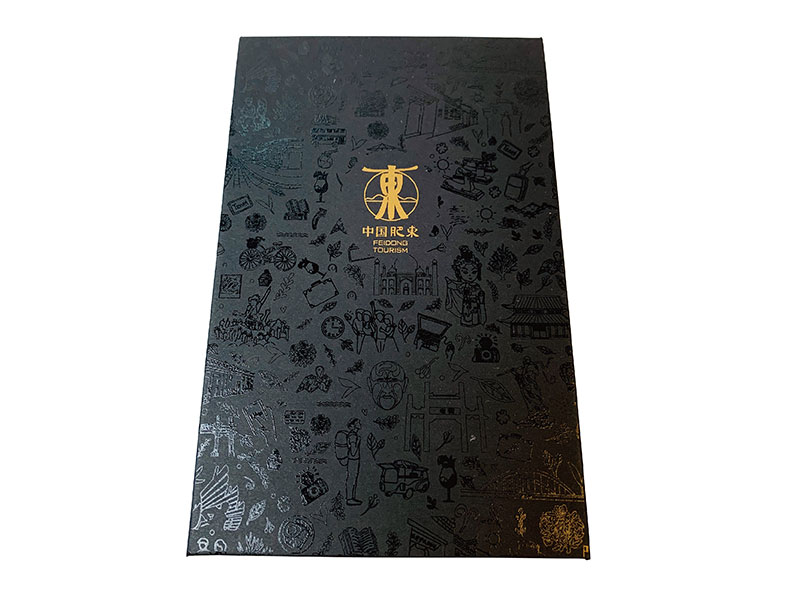 黑卡纸UV专金和透明 翻盖磁铁礼盒